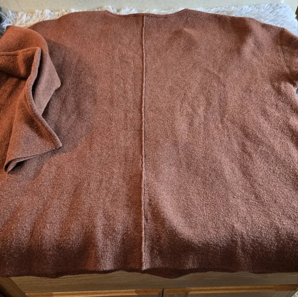 J.Jill Rust Color V Neck Sweater Size Med - Picture 16 of 16